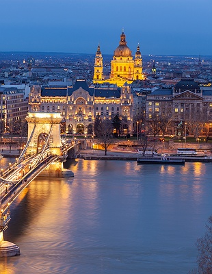 panoramic view of Budapest, Hungary