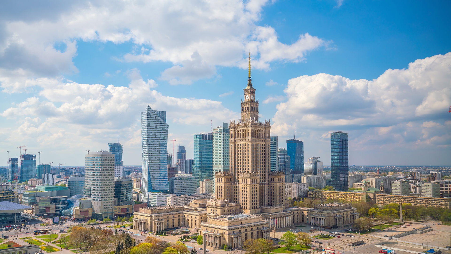 Palace of Culture in Warsaw, Poland