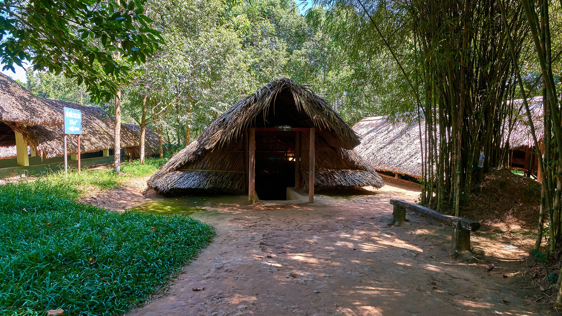 entrance to the Cu Chi Tunnels in Vietnam