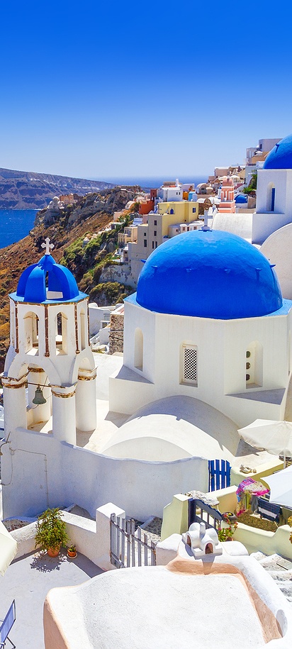Santorini island in Greece