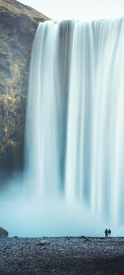 waterfall located on the Skógá River in Iceland
