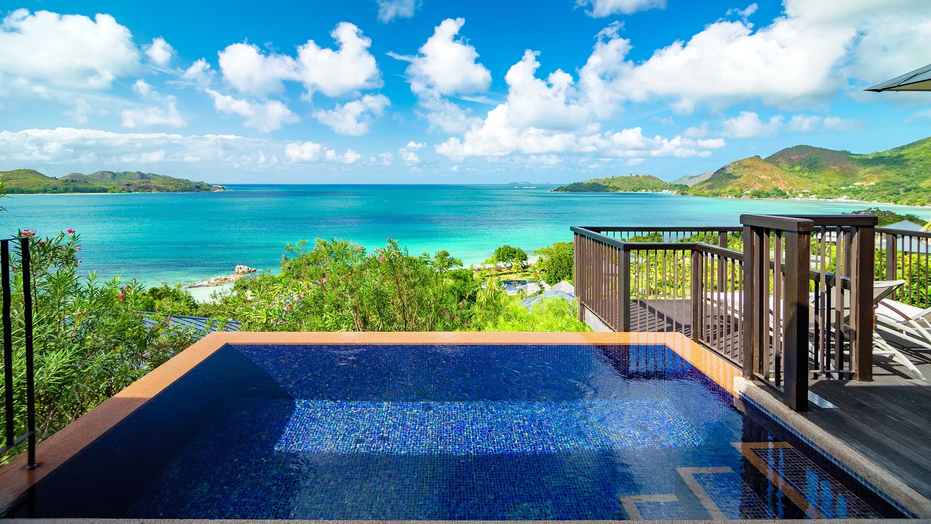 Raffles Seychelles pool view