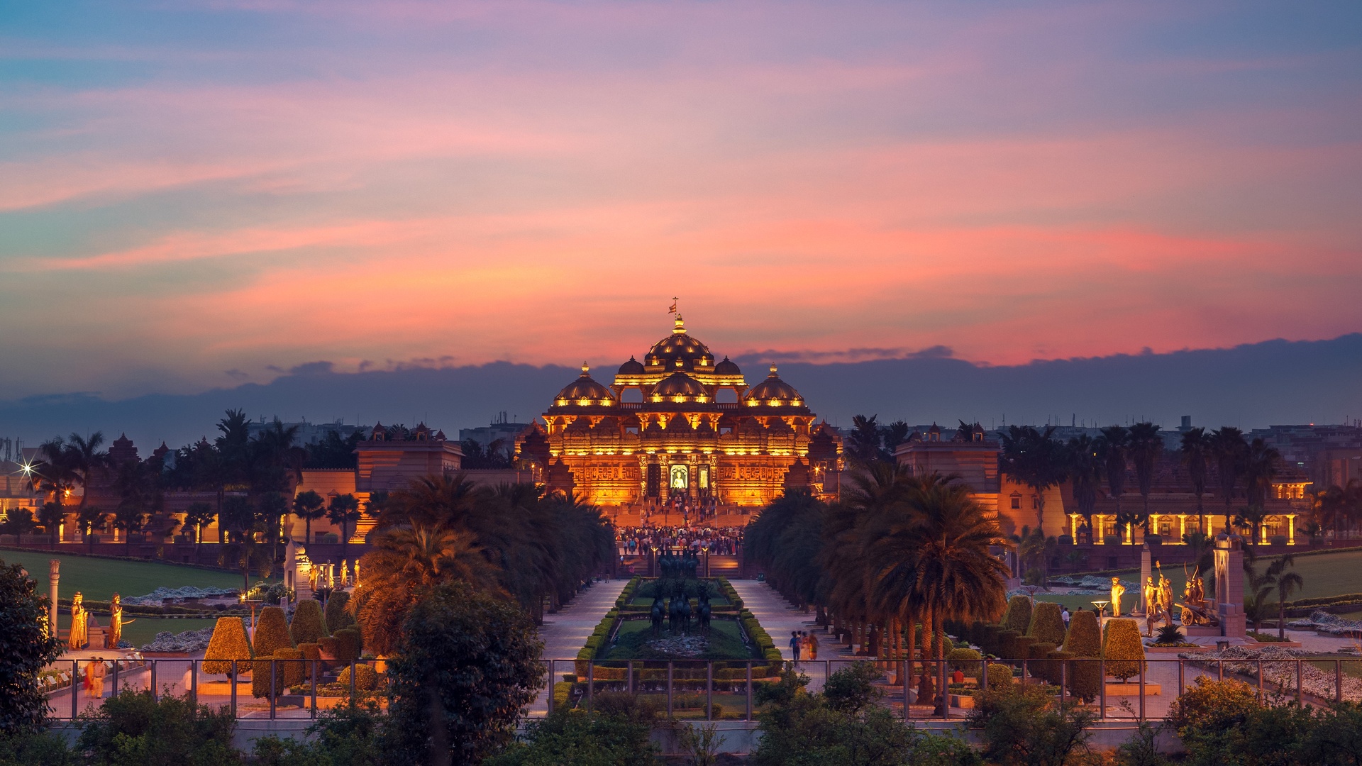 Akshardham temple in Delhi, India