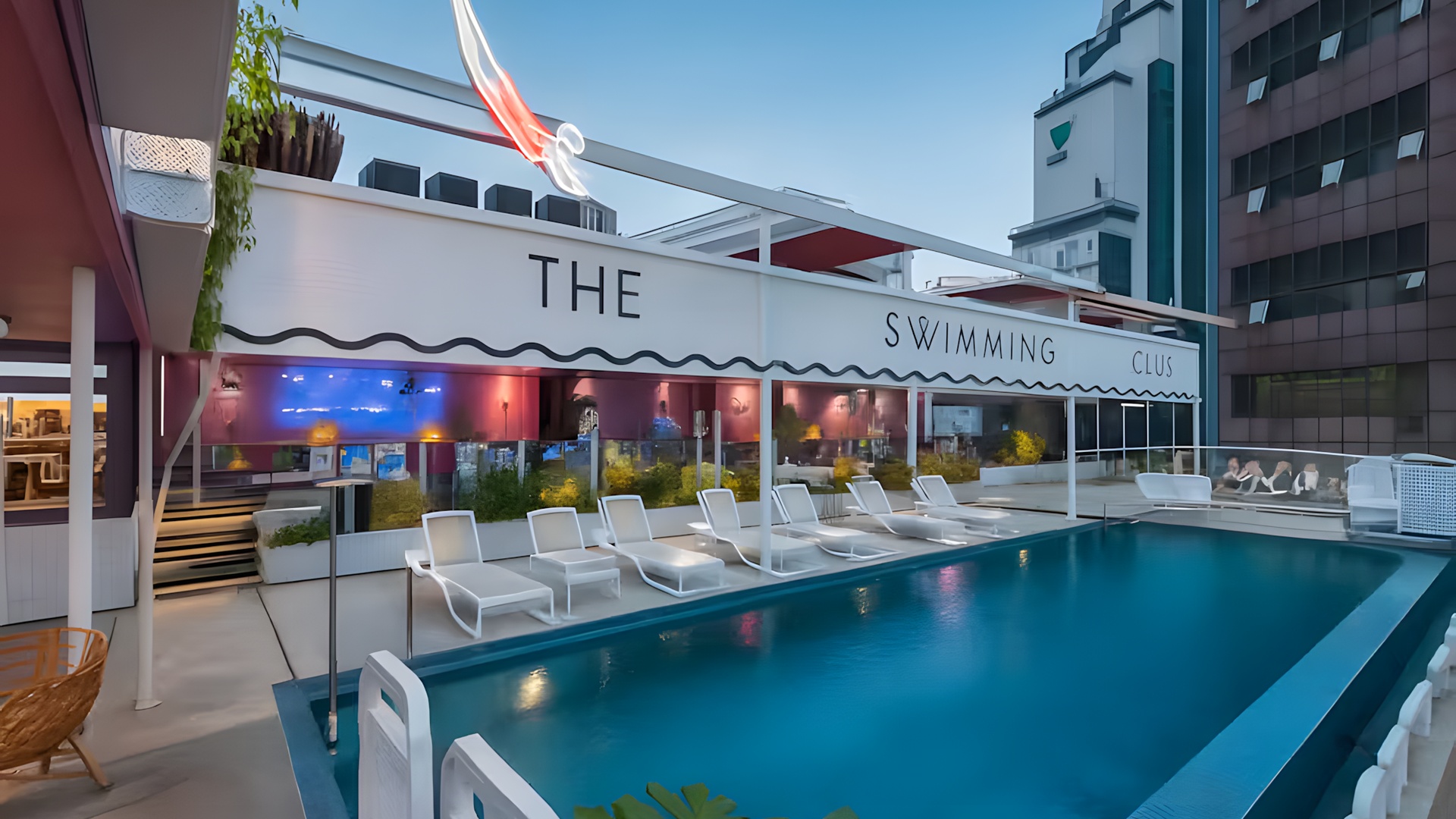 rooftop pool area of The Kuala Lumpur Journal hotel in Malaysia