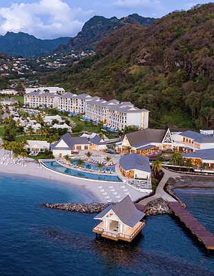 Aerial view of Sandals Saint Vincent and the Grenadines