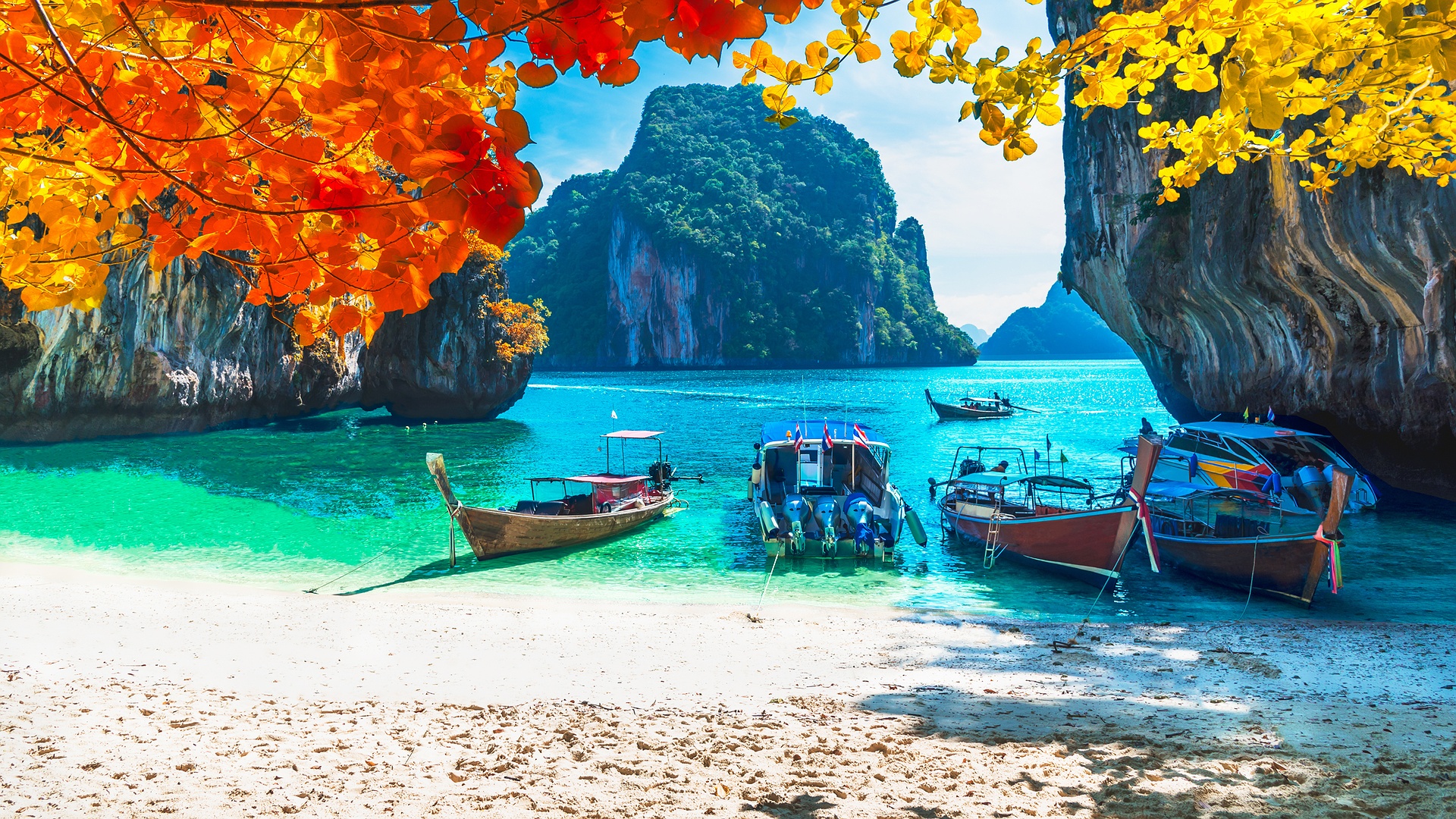 Scenic view of Koh Lao