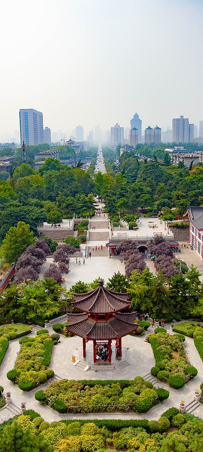 scenic viewpoint of the city of Xi'an in China