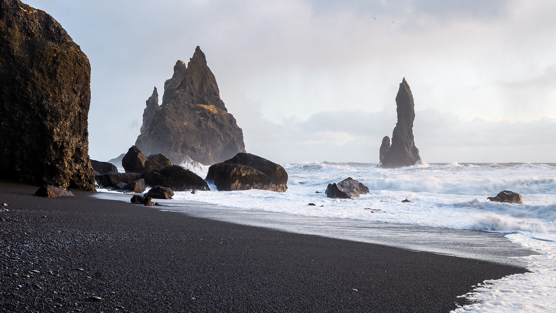 Reynisfjara Black Sand Beach in Iceland