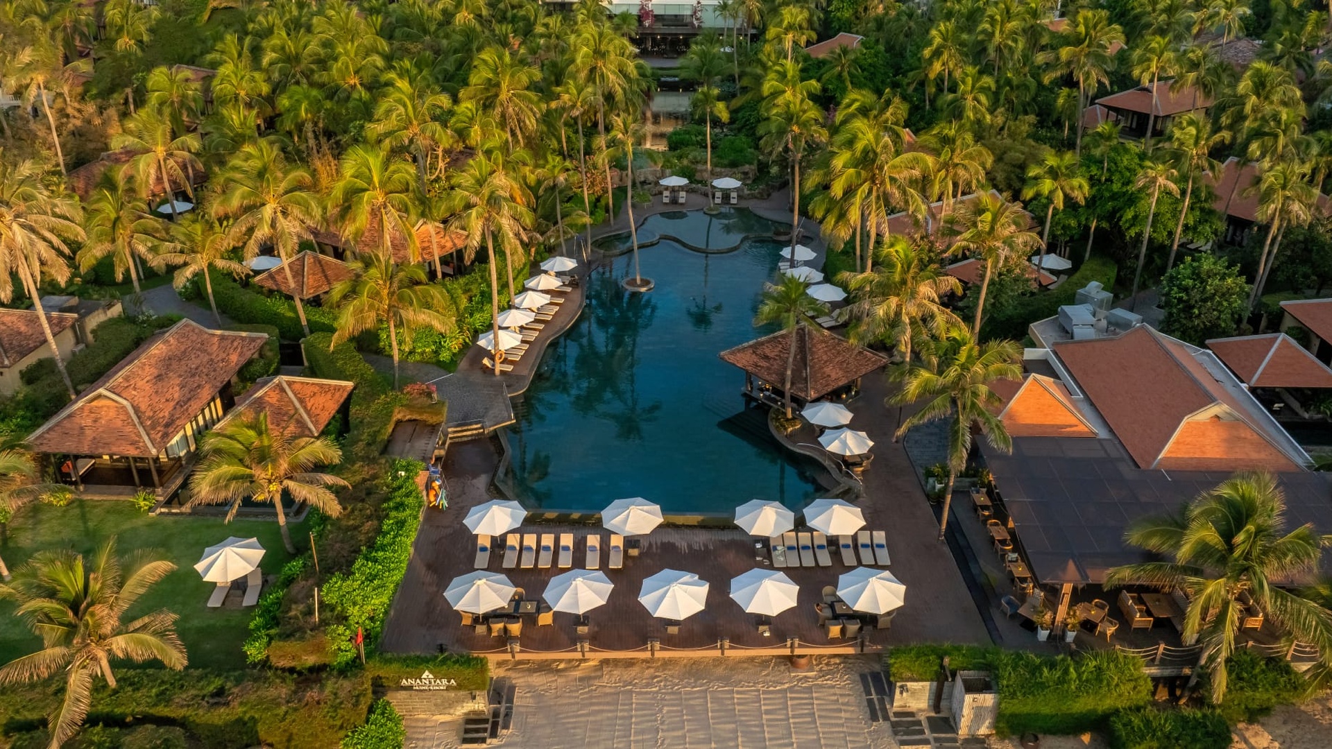 aerial view of Anantara Mui Ne Resort in Vietnam