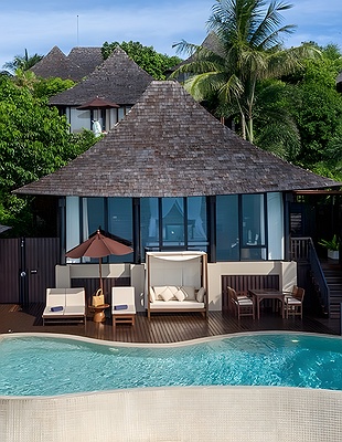 Silavadee Pool Spa Resort located on the cliffs of Koh Samui, Thailand. 