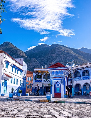 the blue city of Chefchaouen, Morocco