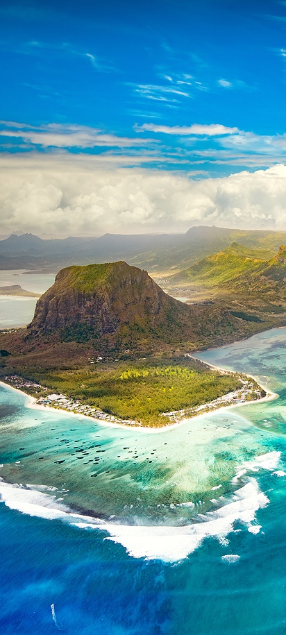 Aerial view of LUX Grand Gaube, Mauritius