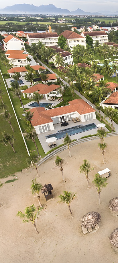 aerial view of the Boutique Hoi An Resort