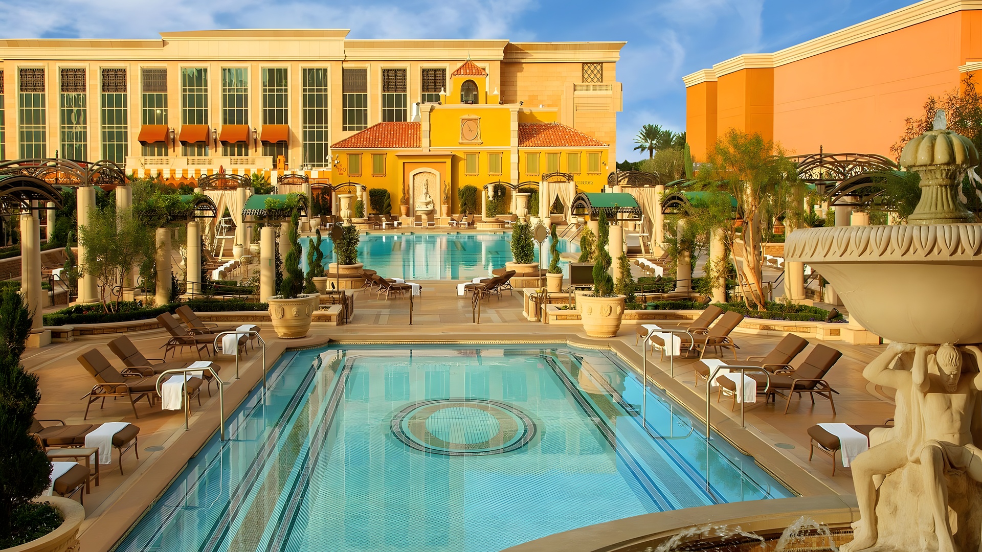 pool area of The Venetian Resort in Las Vegas, Nevada