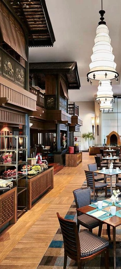 the Riverside Terrace restaurant at the Anantara Riverside Bangkok Resort