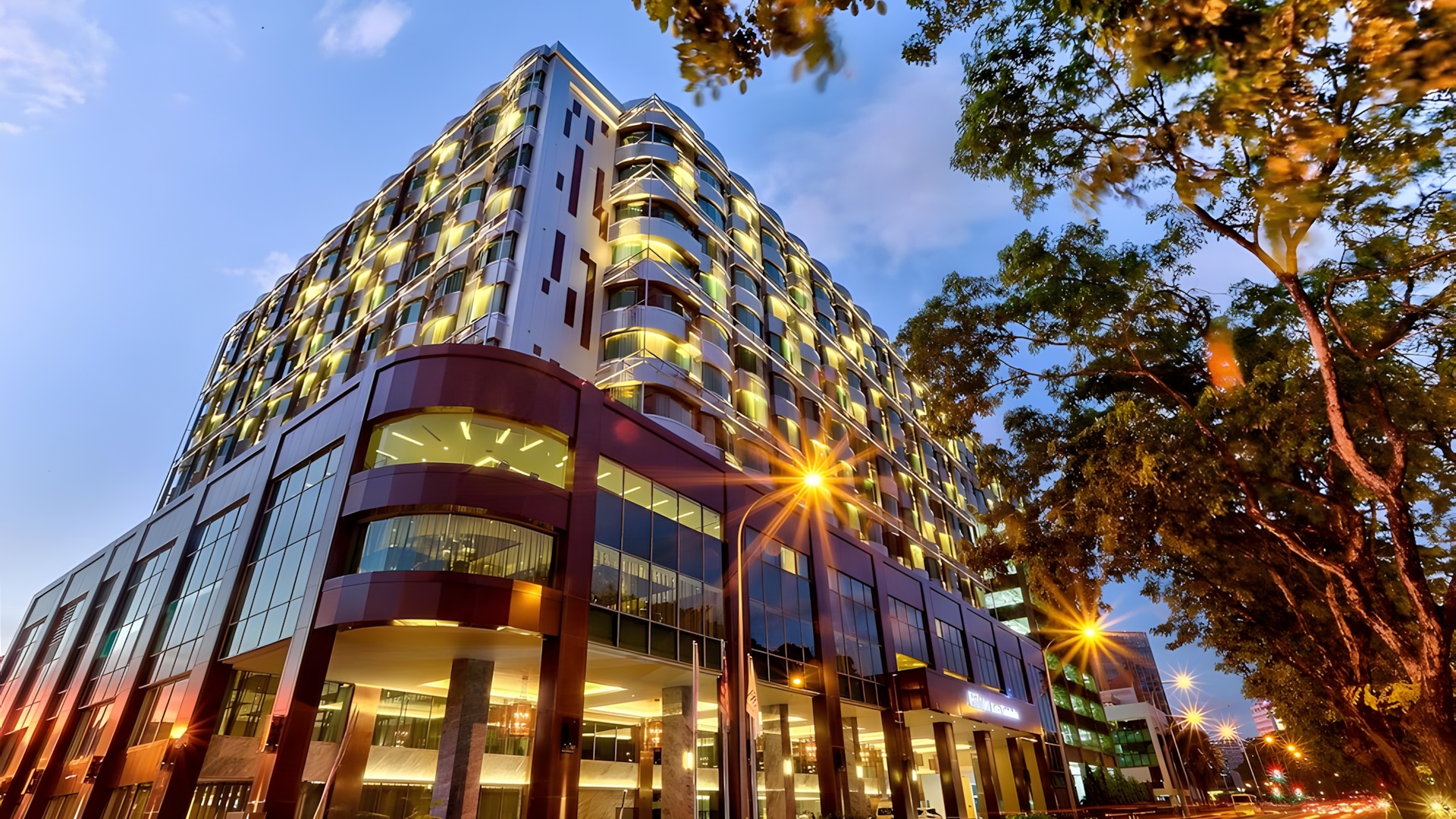 Hilton Kota Kinabalu hotel in Malaysia exterior