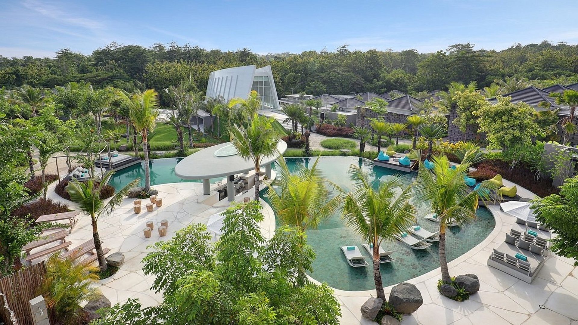 Cross Bali Breakers resort pool view