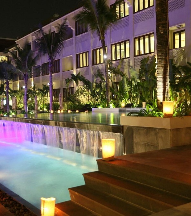 Almanity Hoi An Wellness Resort exterior with pool view