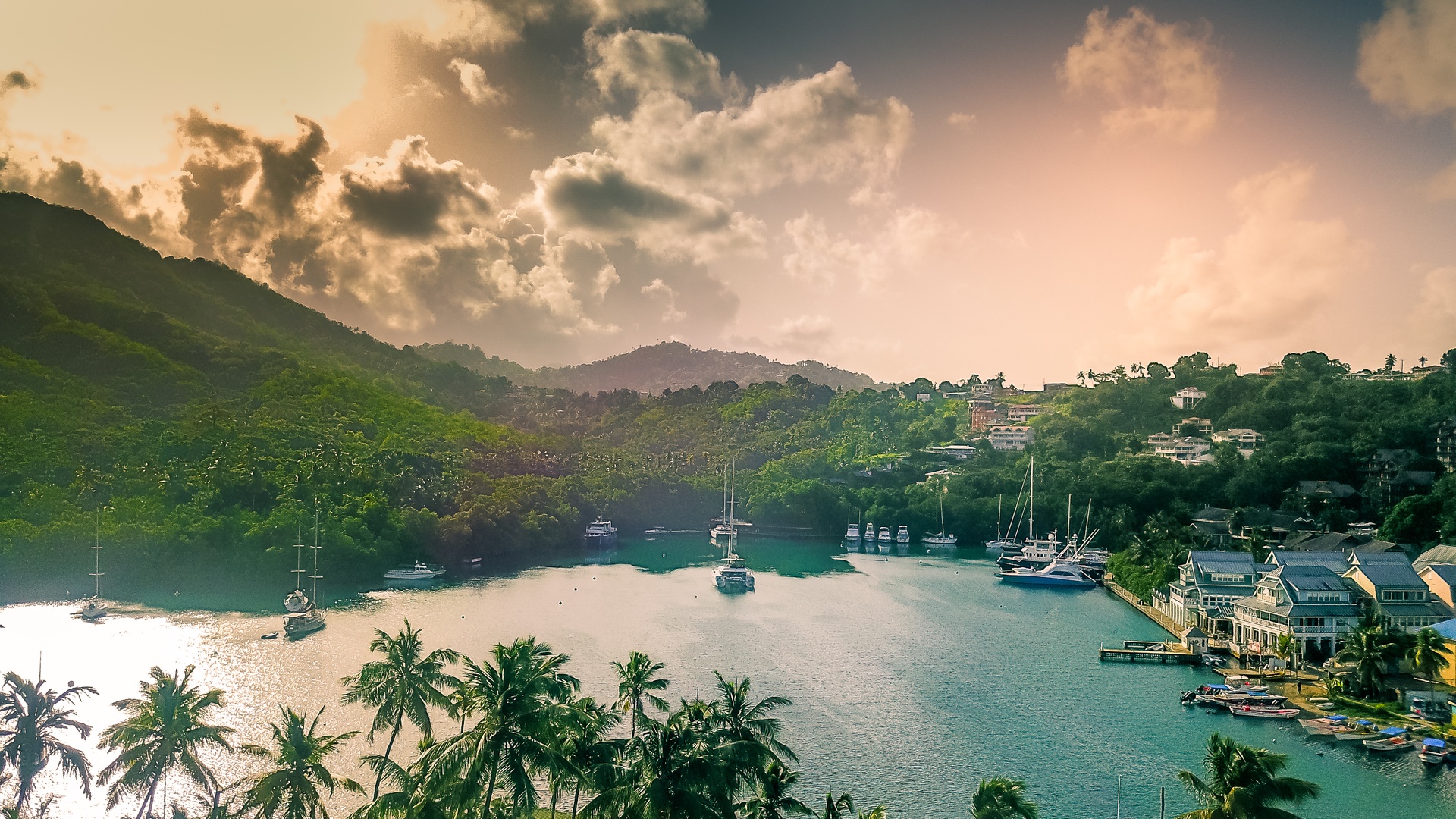 Marigot Bay, west coast of St. Lucia