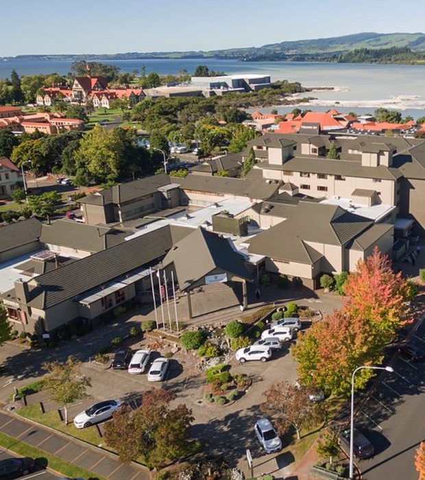 Millennium Hotel Rotorua aerial view
