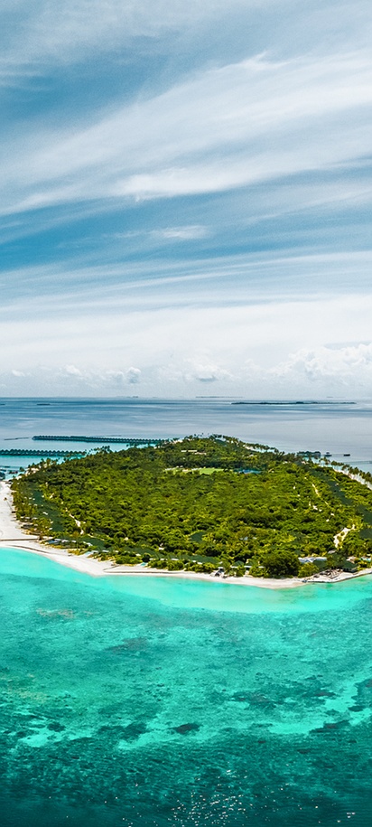 Siyam World Maldives aerial view