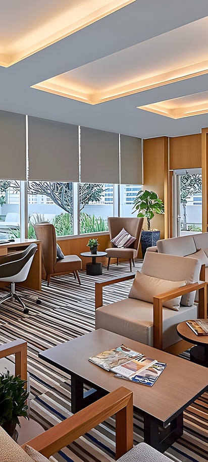 the Resident Lounge at the Oasia Suites Kuala Lumpur by Far East Hospitality
