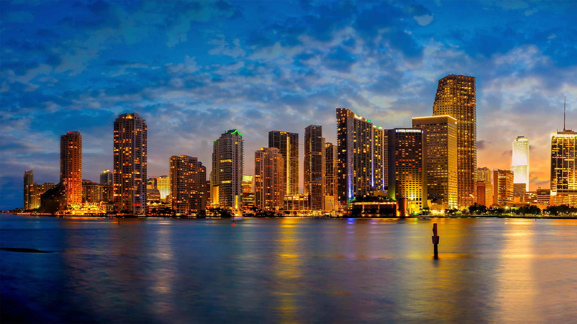 Iconic Miami skyline