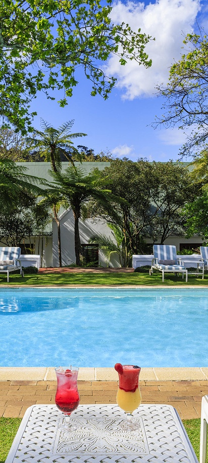 swimming pool area at The Cellars-Hohenort