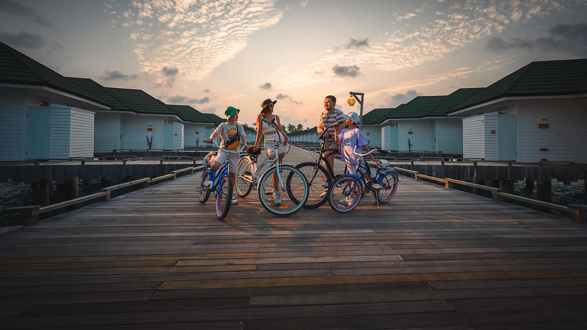 Bicycle ride at Siyam World Maldives
