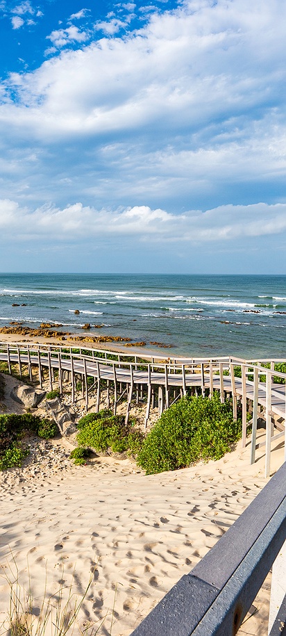 the Winterstrand Beach Boardwalk in Gqeberha (formerly Port Elizabeth), South Africa