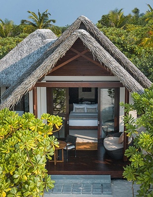 Aerial view of Heritance aarah Maldives