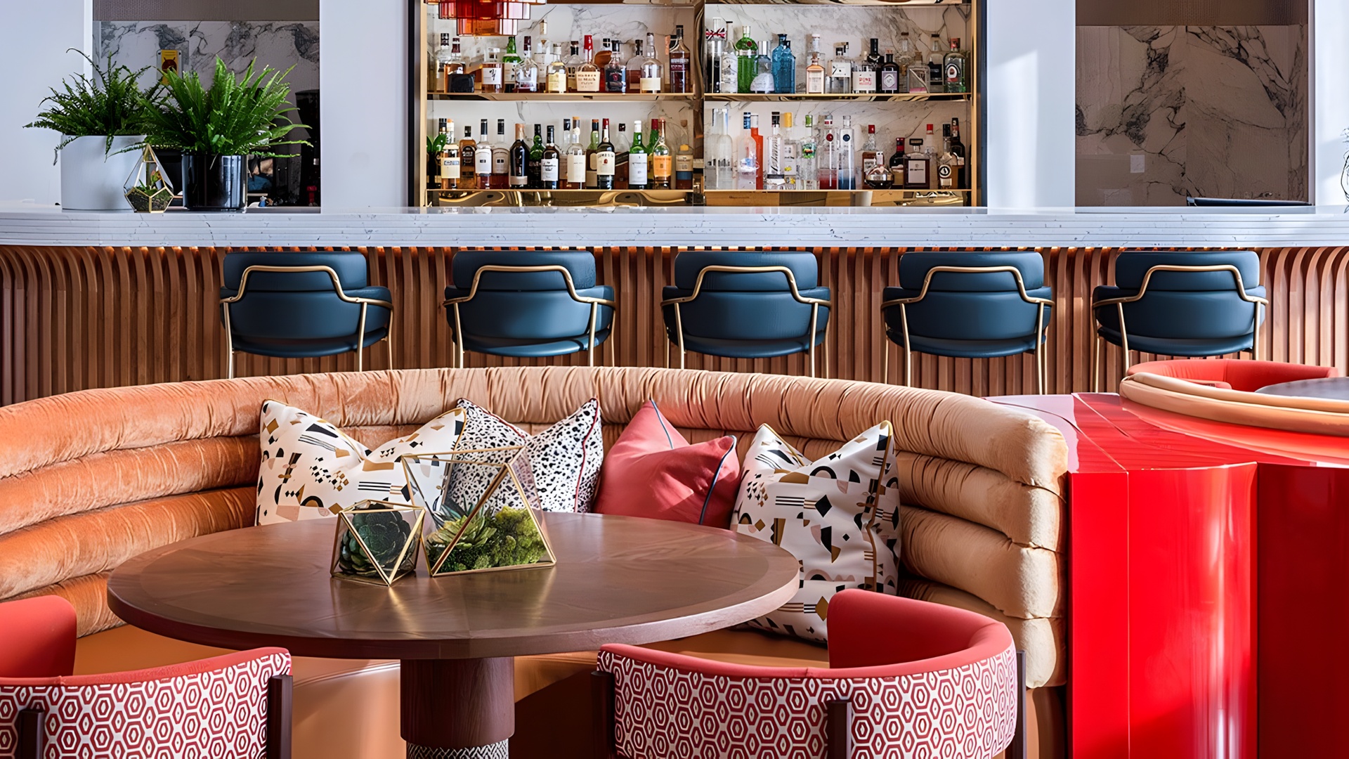 interior of The River Restaurant at Lowry Hotel in Manchester