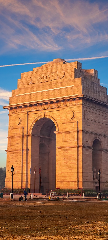 Sunset view of India Gate, New Delhi
