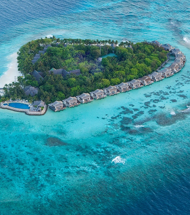 Taj Coral Reef Resort & Spa aerial view