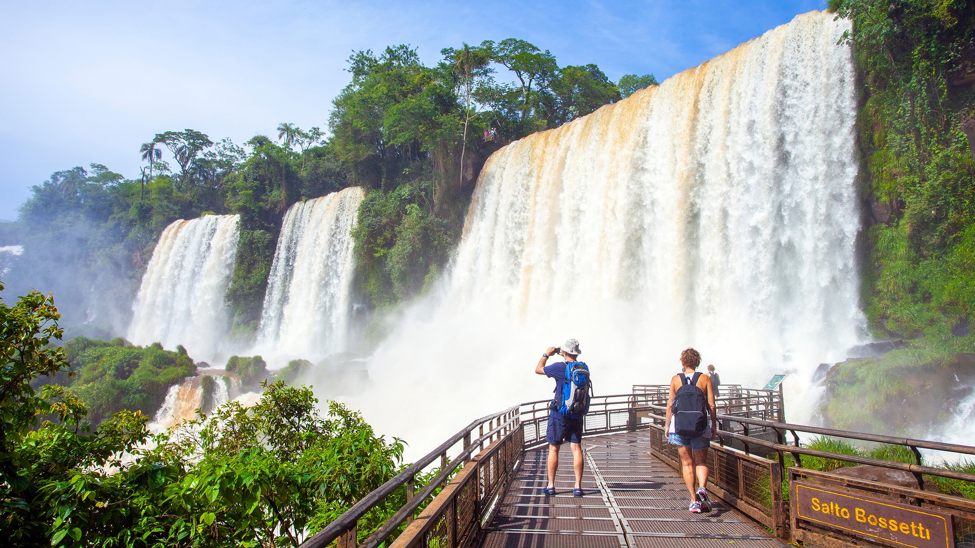 the breathtaking Iguazú Falls, a UNESCO World Heritage site located on the border between Argentina and Brazil