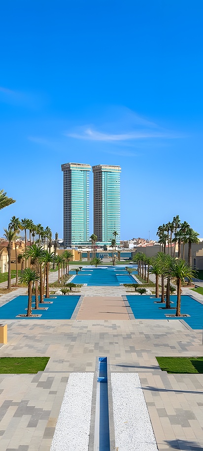 view of the Rixos Obhur Jeddah Resort & Villas in Saudi Arabia