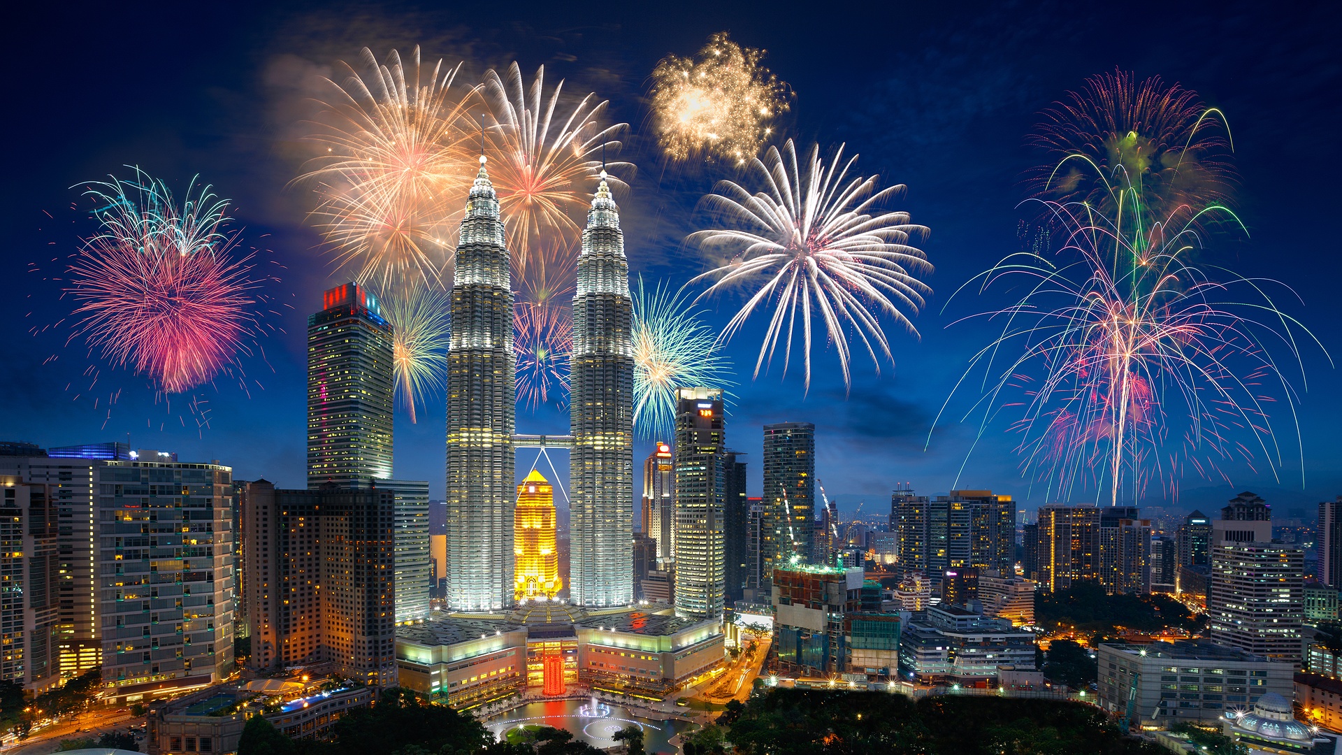 Petronas Towers in Kuala Lumpur, Malaysia