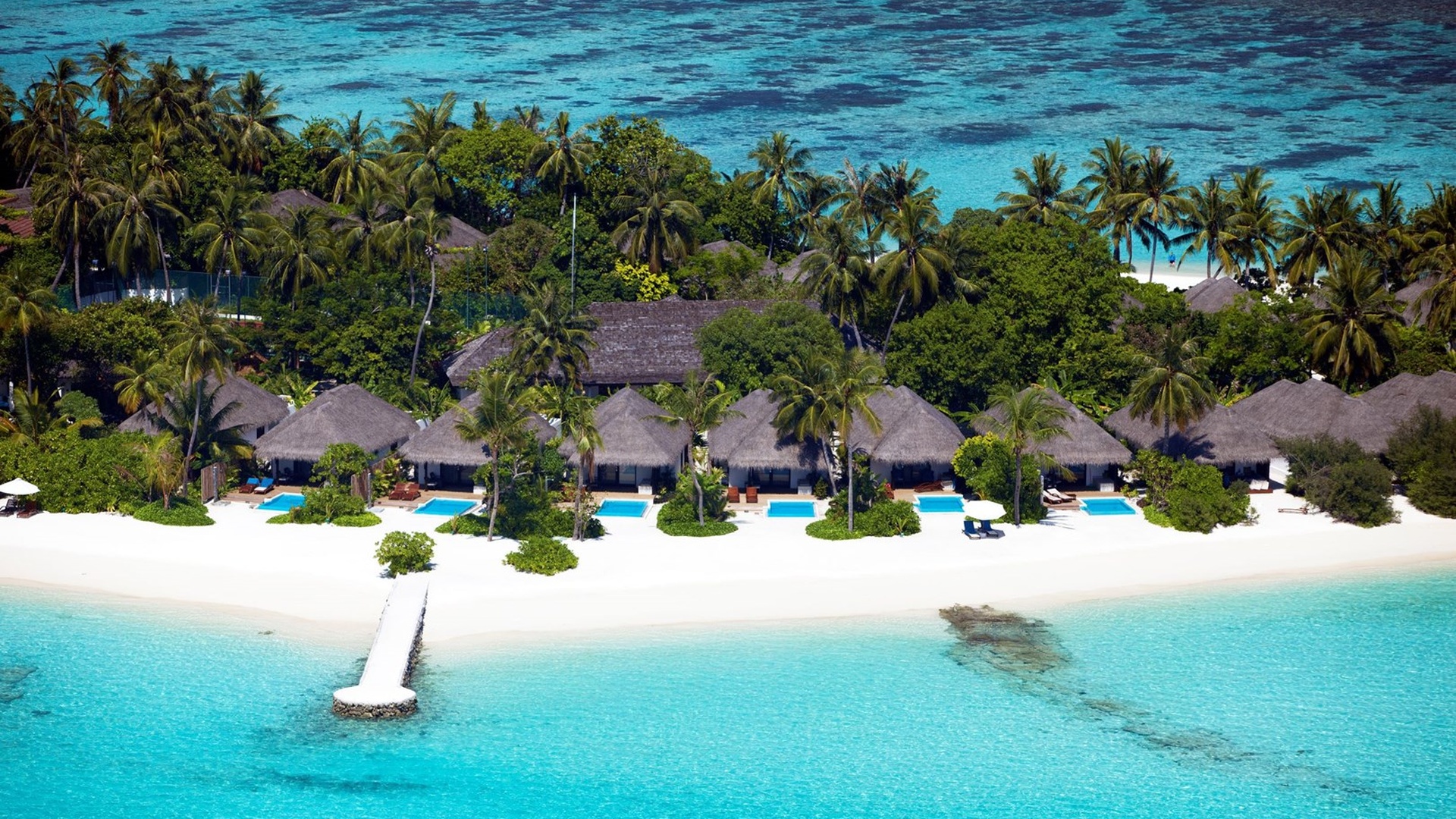 Velassaru Maldives stunning aerial view