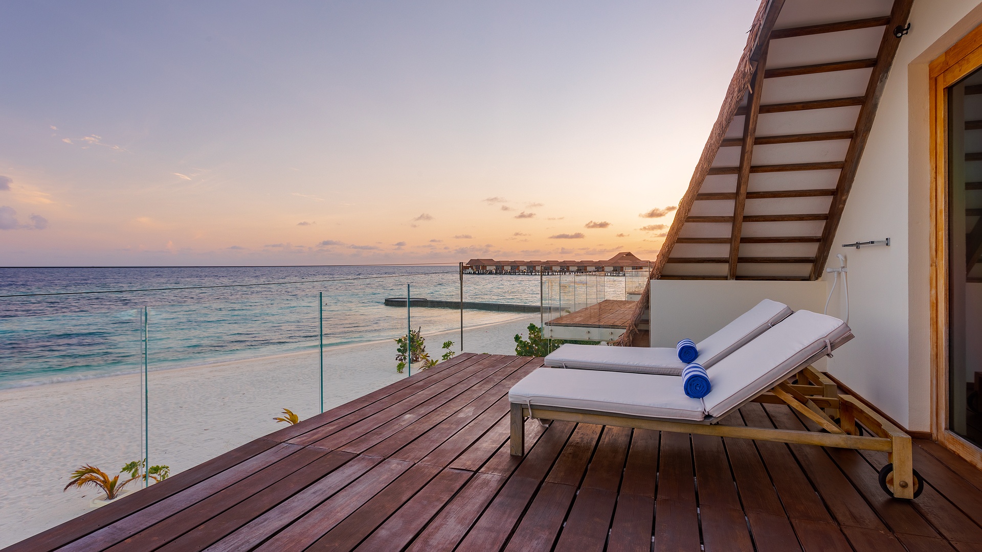 Balcony at Cinnamon Velifushi Maldives resort