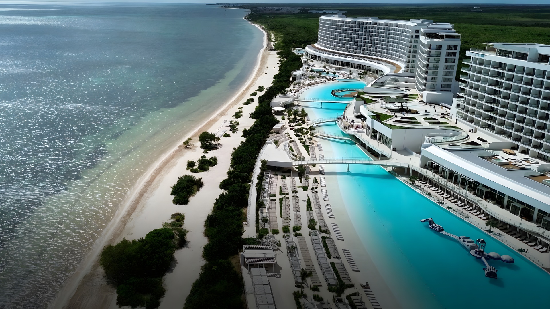 AVA Resort Cancun, Mexico aerial view