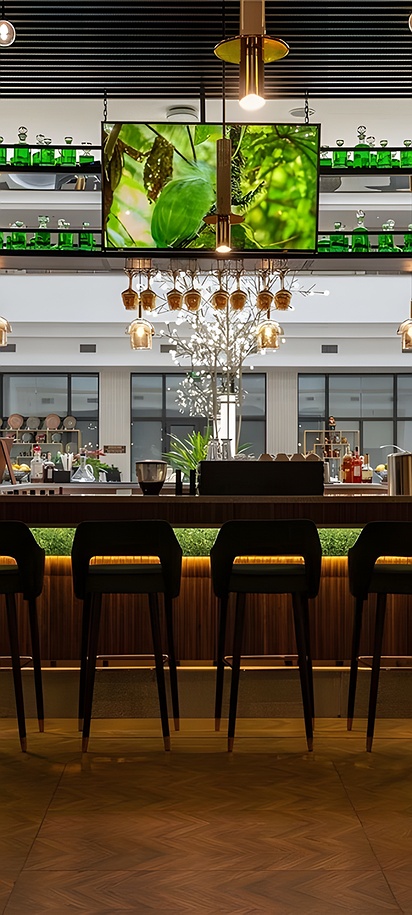 bar counter of the Mövenpick Hotel Samarkand