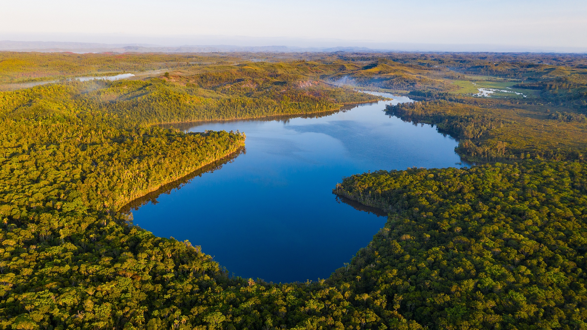 view of the Canal des Pangalanes in Madagascar