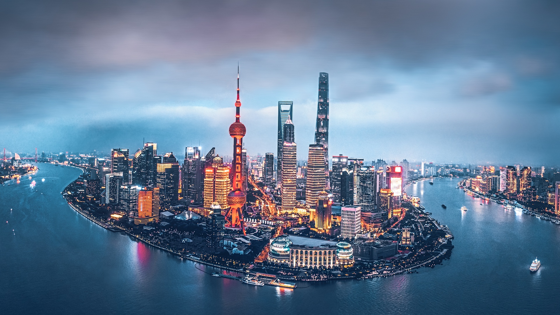 Panoramic view of Shanghai, China