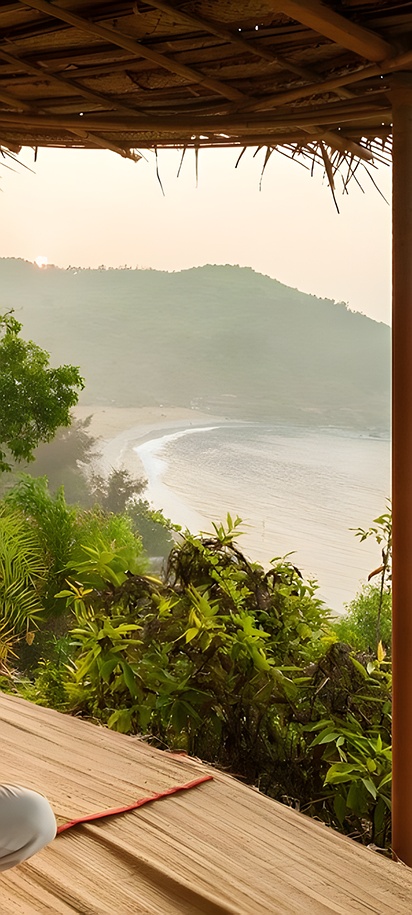 the SwaSwara wellness resort located in Gokarna, India