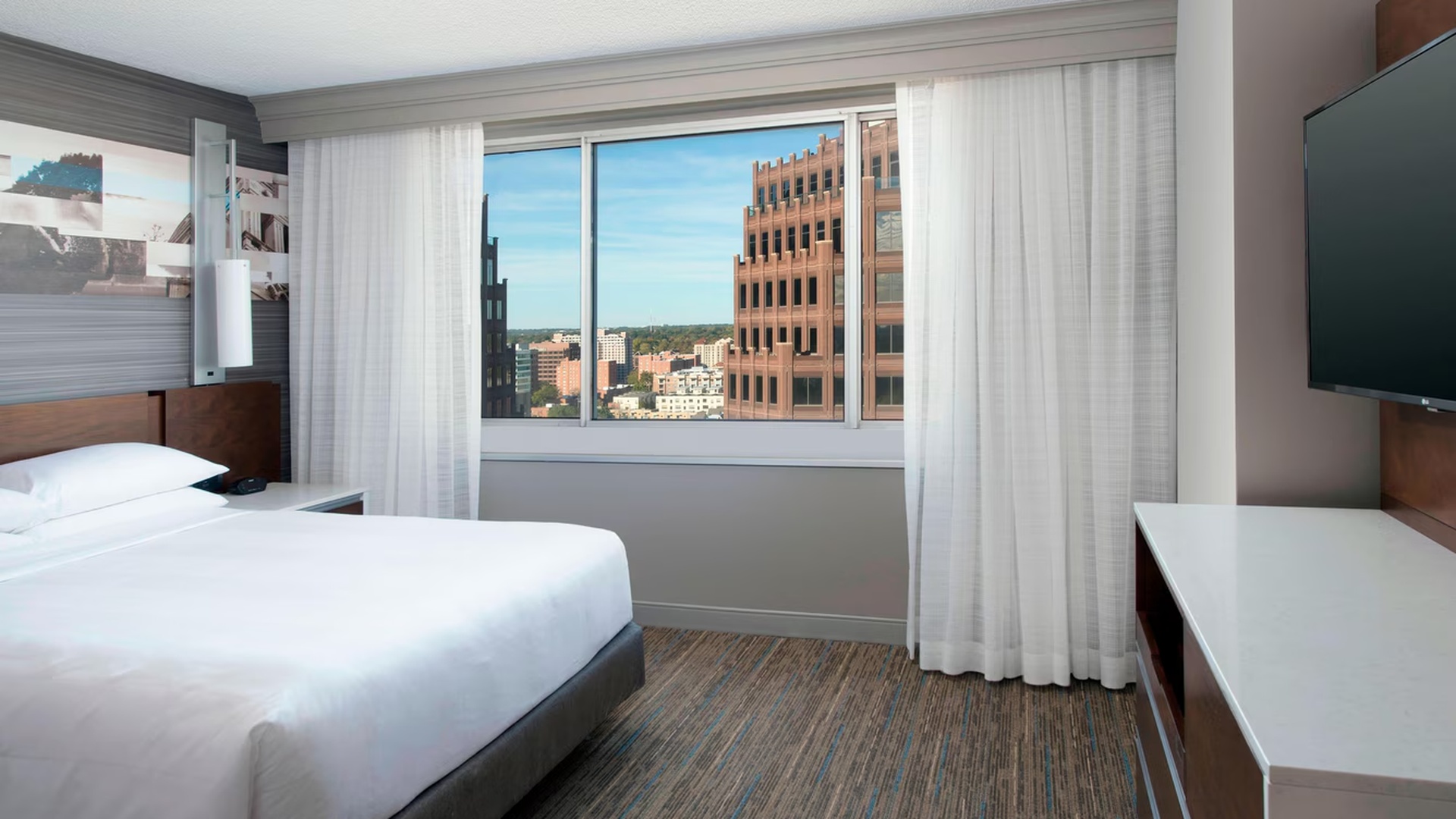 luxury room at the Kansas City Marriott Country Club Plaza in Kansas City, Missouri