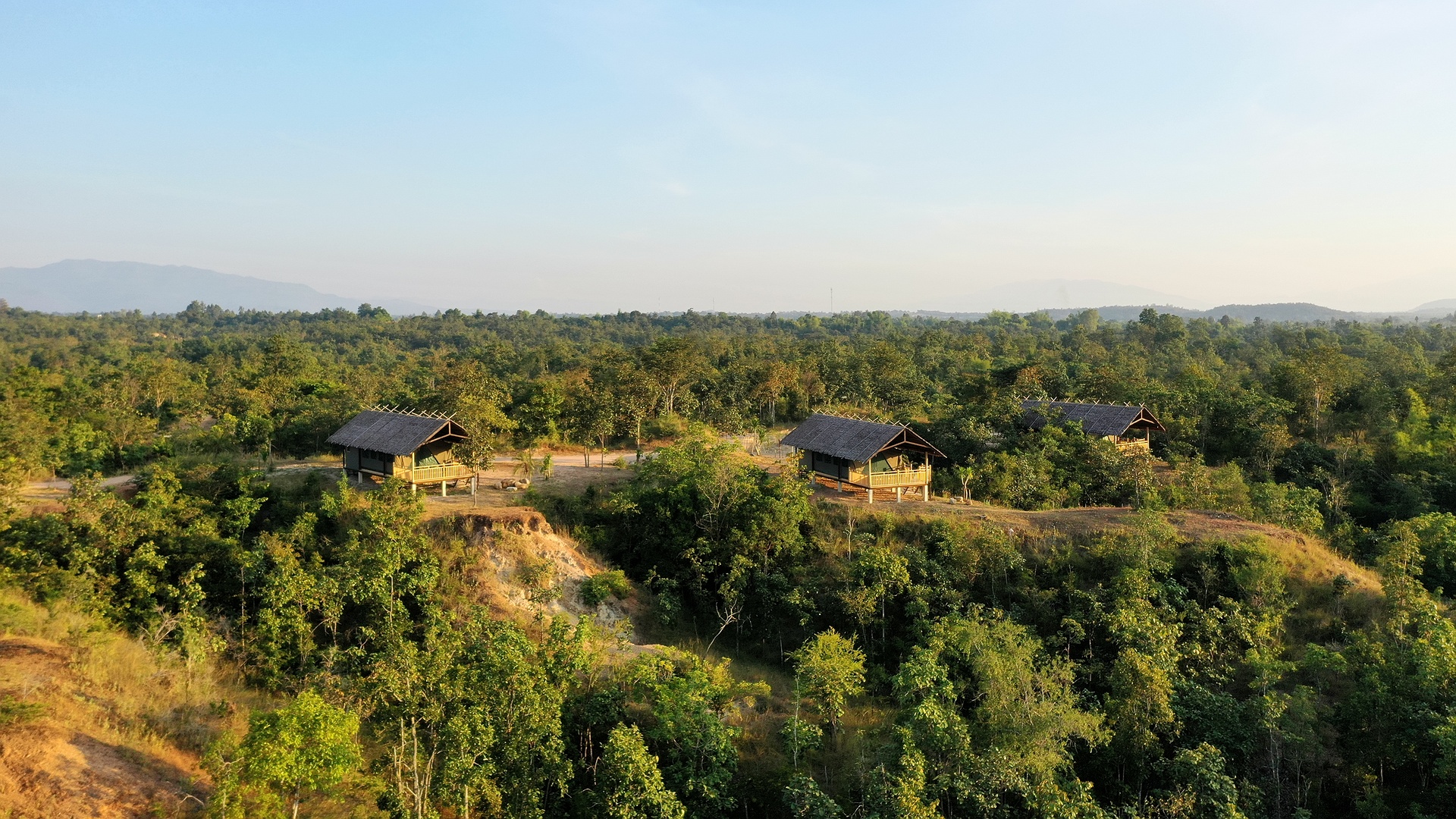Aerial view The Bush Camp Chiang Mai, Thailand
