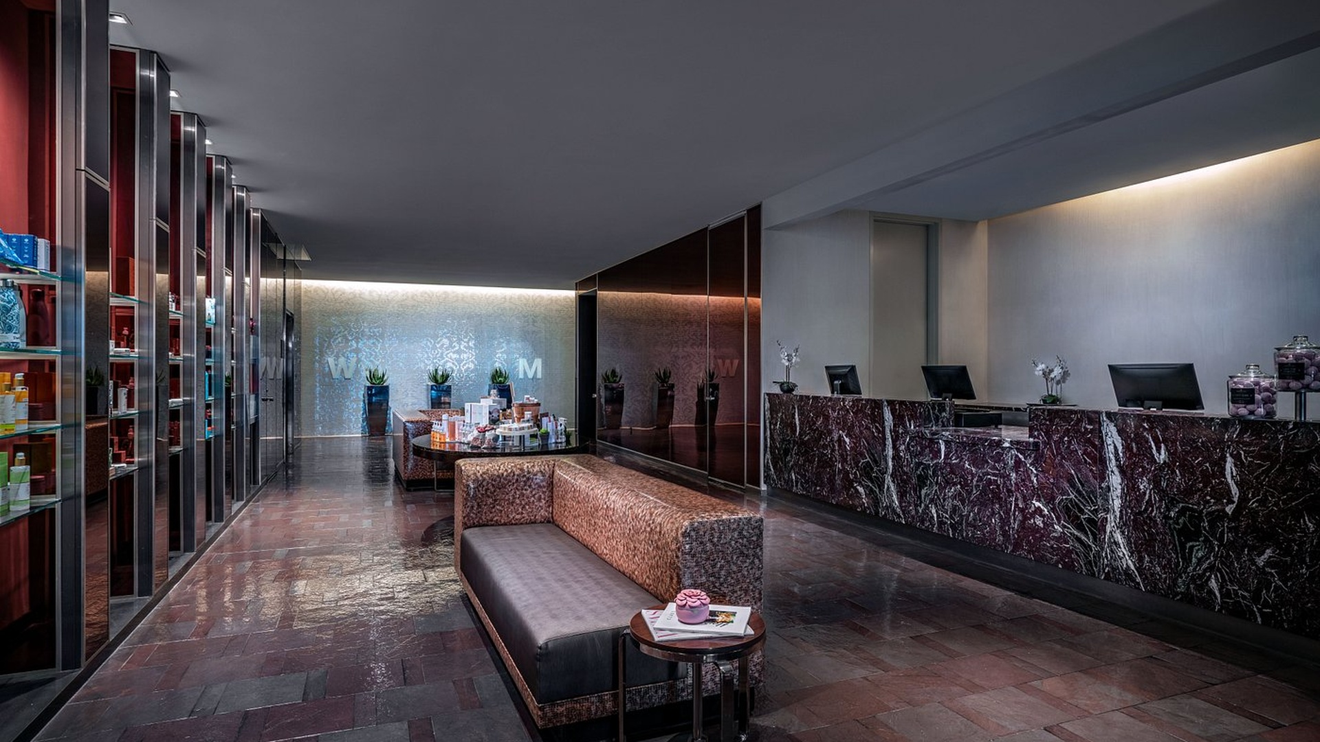 lobby of the Palms Place Hotel and Spa in Las Vegas