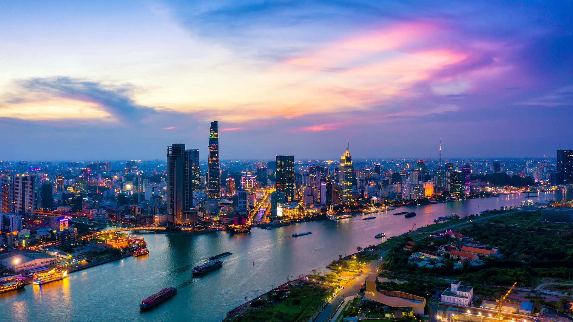 Panoramic view of Ho Chi Minh City