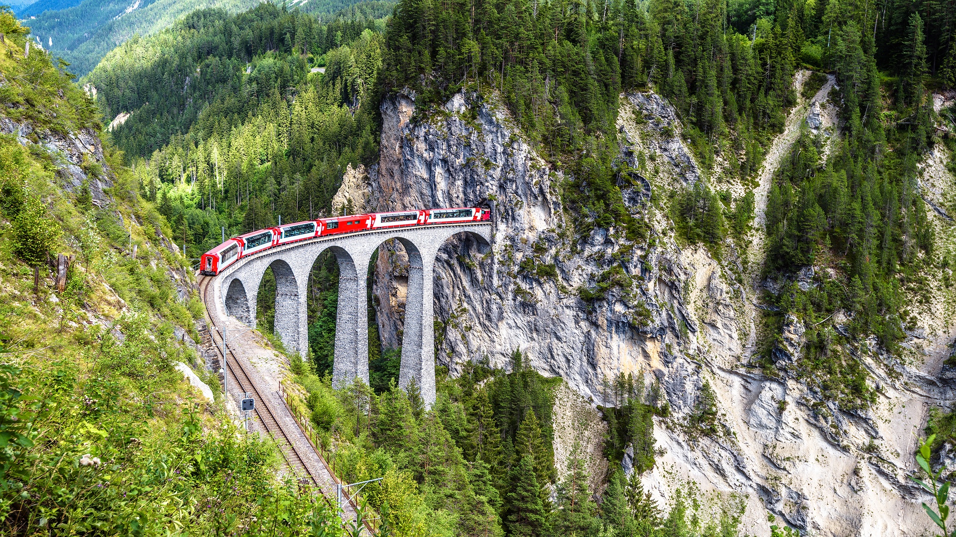 Landwasser Viaduct in Switzerland