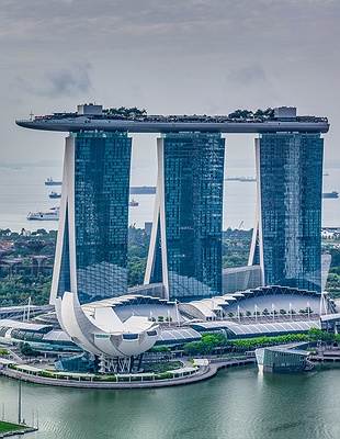 Marina Bay Sands Singapore night view